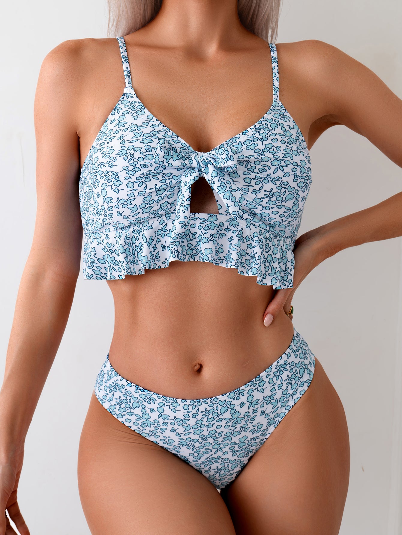 Elegant Purple One-Piece Swimsuit with Ruched Sides and Adjustable Straps